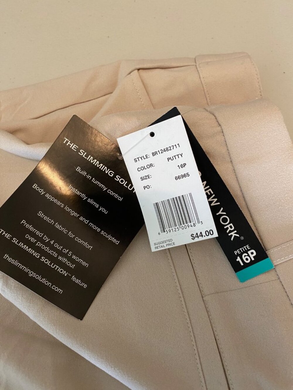 Briggs New York Slimming Solution Tummy Control Pants Size 16 Petite - Picture 4 of 12